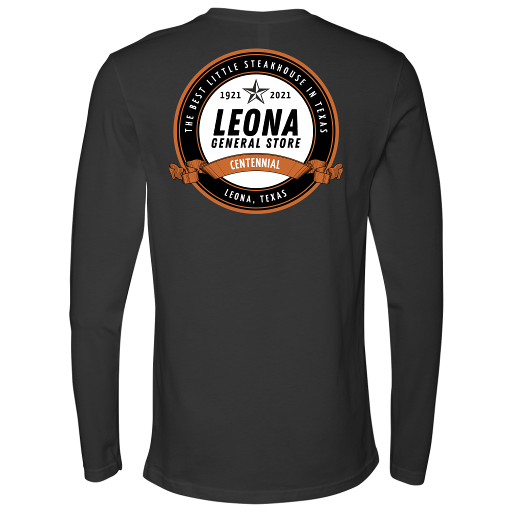 THE LEONA GENERAL STORE CENTENNIAL LONG SLEEVE T-SHIRT 1921-2021